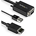 StarTech.com 10 ft. (3 m) VGA to HDMI Adapter Cable with USB Audio - VGA to HDMI converter with Audio Support (VGA2HDMM10)