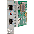Omnitron Systems iConverter xFF SFP to SFP Protocol-Transparent Fiber Transceiver - 1000Base-X - 2 x SFP - Internal 1 thumbnail image