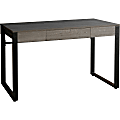 Lorell SOHO Table Desk - 47" x 23.5" x 30" - 1 - Band Edge - Material: Steel Leg, Laminate Top, Polyvinyl Chloride (PVC) Edge, Steel Base - Finish: Charcoal, Powder Coated Base