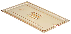 Cambro H-Pan High-Heat GN 1/1 Notched Covers With Handles, 7/8"H x 12-3/4"W x 20-13/16"D, Amber, Pack Of 6 Covers 1 thumbnail image