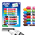 EXPO® Low-Odor Dry-Erase Markers, Chisel Point, Assorted Colors, Pack Of 12, Carded Packaging