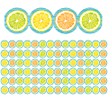 Teacher Created Resources® Die-Cut Border Trim, Lemon Zest Citrus Slices, 35’ Per Pack, Set Of 6 Packs