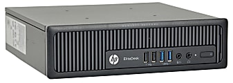 HP EliteDesk 800 G1-USFF Refurbished Desktop, Intel® Core™ i5, 8GB Memory, 256GB Solid State Drive, Windows® 10, OD2-0292