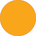 Tape Logic® Removable Round Color Inventory Labels, DL690H, 1/2", Fluorescent Orange, Pack Of 500