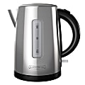 Black+Decker 1.7-Liter Stainless Steel Electric Kettle With Removable Filter, Silver