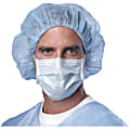 Medline Basic Procedure Face Masks with Earloops - Earloop Style Mask, Latex-free - Fluid Protection - Polypropylene, Cellulose - Blue - 50 / Box 1 thumbnail image