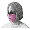 Medline Fluid-resistant Face Mask - Cellulose - Purple - Fluid Resistant, Earloop Style Mask, Fog Resistant, Latex-free - 25 / Box