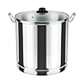 Vasconia® Aluminum Nonstick Steamer With Glass Lid, 14-5/8" x 15" x 14-5/8", Metallic 1 thumbnail image