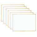 Dowling Magnets® Double-sided Magnetic Dry-Erase Boards, Blank, 12" x 8-3/4", White, Pack Of 6 Boards