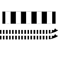 Teacher Created Resources Magnetic Border, Black Stripes, 24' Per Pack, Set Of 2 Packs 1 thumbnail image