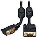 Eaton Tripp Lite Series VGA High-Resolution RGB Coaxial Cable (HD15 M/M), Right-Angle Connector, 3 ft. (0.91 m) - P502003RA 1 thumbnail image
