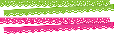 Barker Creek Double-Sided Scalloped Borders, 2-1/4" x 36", Spring, 13 Strips Per Pack, Set Of 2 Packs 1 thumbnail image