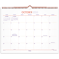 Mead® Color Pop 2027 15-Month Monthly Wall Calendar, Fuchsia, Medium, 12" x 15" 1 thumbnail image