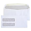 Healthcare 4-1/8" X 8-7/8" Medical Billing Statement Envelopes, Left Side Double-Window, Gum Seal, White, Pack of 5000