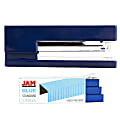 JAM Paper® 2-Piece Office Stapler Set, 1 Stapler & 1 Pack of Staples, Navy Blue/Blue