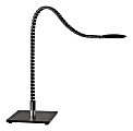 Adesso® ADS360 Natrix LED Desk Lamp, 28-1/2”H, Black/Brushed Steel