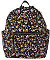 Office Depot® Brand Soda Pop Polyester Floral Cord Backpack, Black 1 thumbnail image