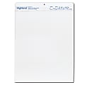 Highland™ Easel Pads, 25" x 30", 30 Sheets, White, Pack of 6 Pads