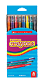 Scholastic® Twist-Up Crayons, Assorted Colors, Pack Of 8 Crayons