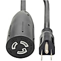 Eaton Tripp Lite Series Heavy-Duty Power Extension Cable, NEMA L5-15R to NEMA 5-15P - 15A, 120V, 14 AWG, 1 ft. (0.31 m), Black - P023001 1 thumbnail image