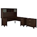 Bush Furniture Somerset L Shaped Desk With Hutch And Lateral File Cabinet, 72"W, Mocha Cherry, Standard Delivery 1 thumbnail image