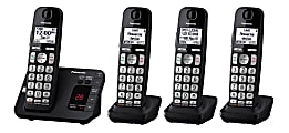 Panasonic® Expandable 4-Handset Digital Cordless Phone System, KX-TGE434B 1 thumbnail image