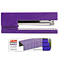 JAM Paper® 2-Piece Office Stapler Set, 1 Stapler & 1 Pack of Staples, Purple