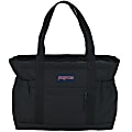 Jansport 600 Denier Polyester Large Day Tote, 14”H x 19”W x 7”D, 100% Recycled, Black 1 thumbnail image
