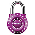 Master Lock Set-Your-Own Combination Steel Lock, 1 7/8", Assorted Colors