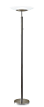 Adesso® Stella Torchiere, 72"H, Frosted Shade/Brushed Steel Base
