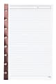 TUL® Custom Note-Taking Reinforced Metallic Edge Refill Pages, Limited Edition, Rose Gold, 5-1/2" x 8-1/2", Narrow Ruled, 100 Pages (50 Sheets) 1 thumbnail image