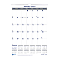 Blueline® Net Zero Carbon Monthly Wall Calendar, 12" x 17", 50% Recycled, January to December 2020