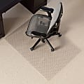 Realspace™ Chair Mat For Medium-Pile Carpet, Rectangular, 36"W x 48"D, Clear