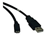 Eaton Tripp Lite Series USB 2.0 A to Micro-B Cable (M/M), 3 ft. (0.91 m) - USB cable - USB (M) to Micro-USB Type B (M) - USB 2.0 - 3 ft - black 1 thumbnail image
