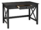 Linon Dallin 46"W Home Office Laptop Computer Desk, Black 1 thumbnail image