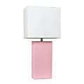 Lalia Home Lexington Table Lamp, 21"H, White/Pink 1 thumbnail image