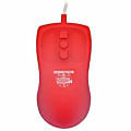 Man & Machine Petite Mouse - Optical - Cable - Red - USB - 1000 dpi - Scroll Wheel - 5 Button(s) - TAA Compliant