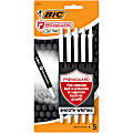BIC® PrevaGuard Clic Stic Ballpoint Pens With Antimicrobial Additive, Medium Point, 1.0 mm, Black Barrel, Black Ink, Pack Of 5 Pens 1 thumbnail image