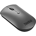 Lenovo ThinkPad Silent - Mouse - right and left-handed - blue optical - 3 buttons - wireless - Bluetooth 5.0 - iron gray - retail