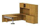 BBF 300 Series U-Shaped Peninsula, 72 3/10"H x 93"W x 106 4/5"D, Modern Cherry, Standard Delivery Service 1 thumbnail image