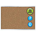 Quartet® Prestige™ 2 Magnetic Cork Bulletin Board, 36" x 24", Aluminum Frame With Silver Finish 1 thumbnail image