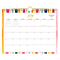 2025-2026 Blue Sky Travel Write Draw Monthly Wall Calendar, 12" x 15", Stripes Chunky, July 2025 To June 2026, 156006 1 thumbnail image