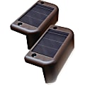 Maxsa Solar Deck Light, 4 pack, 1.2"H x 3.8"W, LED Bulb, Rechargeable Battery, Automatic, Weather Proof, Plastic 1 thumbnail image