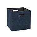 Linon Emmet Storage Bins, Medium Size, Navy, Set Of 2 Bins 1 thumbnail image