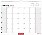 Office Depot® Brand Monthly Wall Calendar, 15" x 12", White, January To December 2022, OD302428