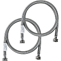 Certified Appliance Accessories® Braided Stainless-Steel Washing Machine Hoses, 4', 2-Pack, 77503 1 thumbnail image