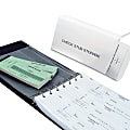 Taylor Custom Secure Manual Business Pocket Check Start-Up Kit, 1-Part, 13" x 9-3/16", Pack of 150 1 thumbnail image