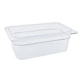 Cambro 1/4 Size Camwear Food Pan, 4" x 7" x 11", Clear