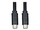 Tripp Lite USB-C to USB-C Cable, M/M, Black, 3 ft. (0.9 m) - First End: 1x Type C Male USB - Second End: 1x Type C Male USB - U040003CFL 1 thumbnail image