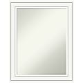 Amanti Art Non-Beveled Rectangle Framed Bathroom Wall Mirror, 29” x 23”, Craftsman White 1 thumbnail image